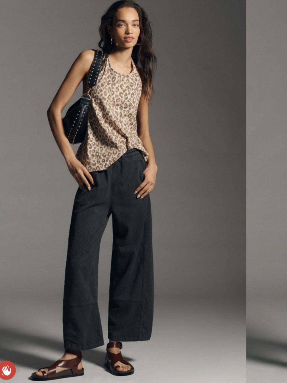 Izzie Relaxed Pull-On Barrel Pants: Jacquard Edition